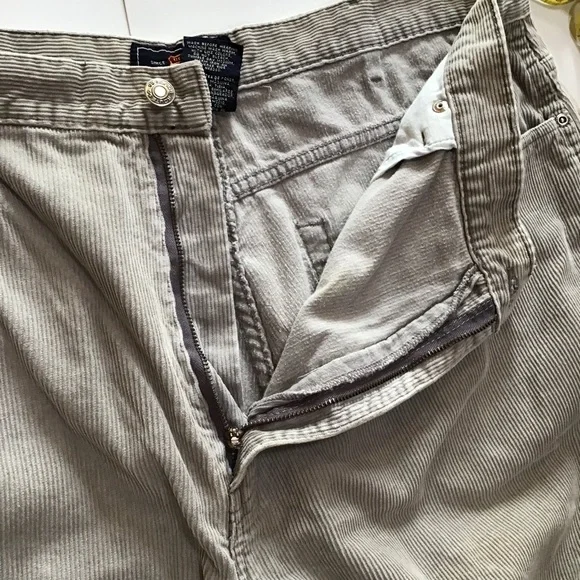 Route 66 Pants Mens Sz 42x30 Beige Corduroy Loose Fit Y2K Vintage Standard Wale - Picture 9 of 15